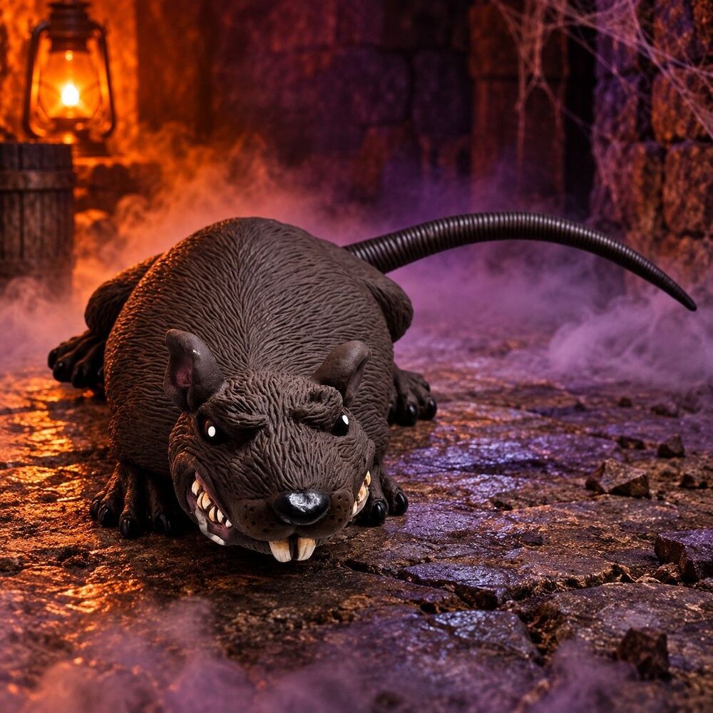NEW Spooky Extra Large Ashland Halloween Ferocious Rat Prop Scary Haunted House
